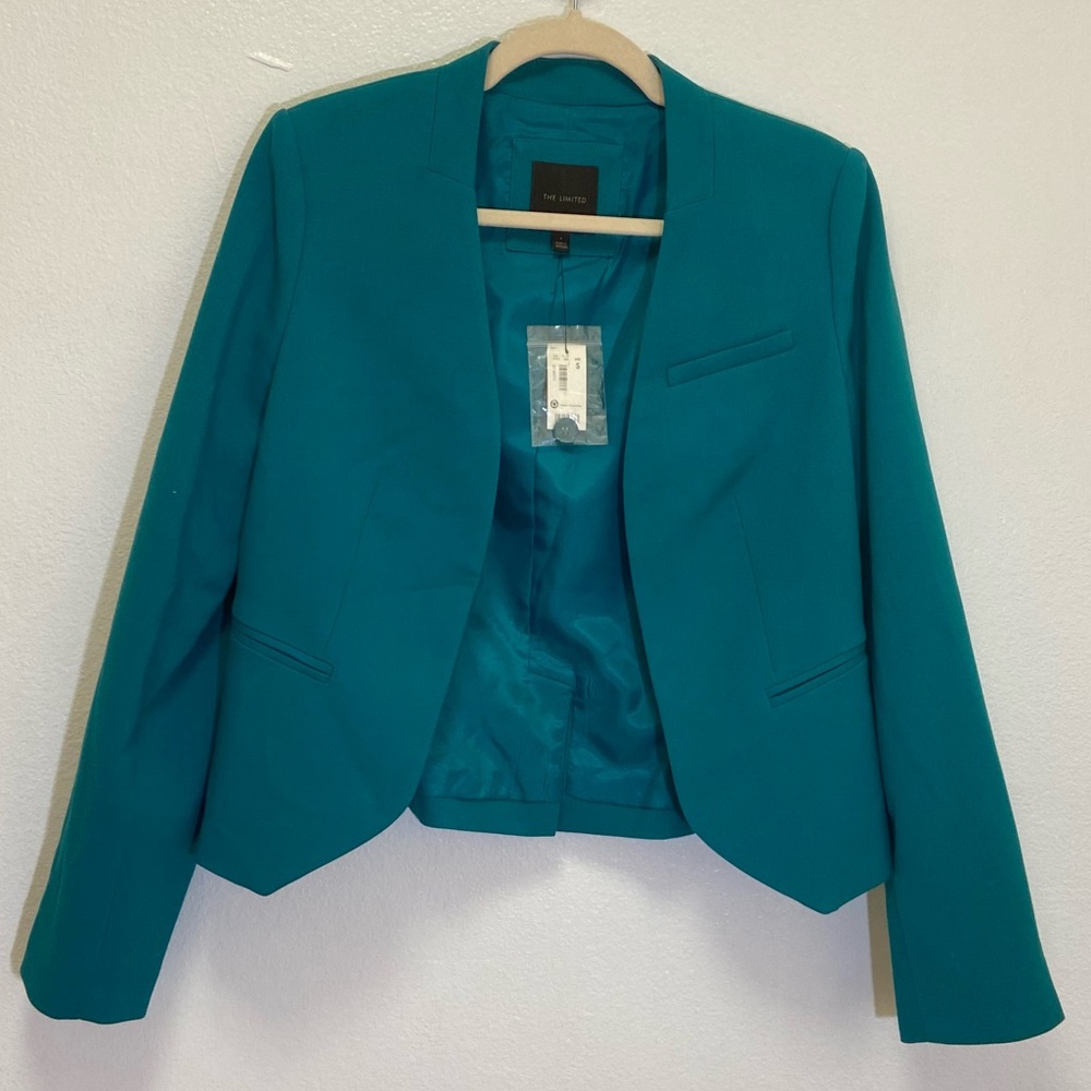 🆕 The Limited - Teal Green Jacket Blazer  - size S